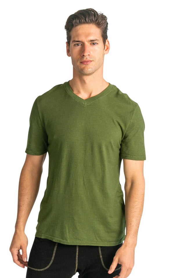 shallow v neck undershirt